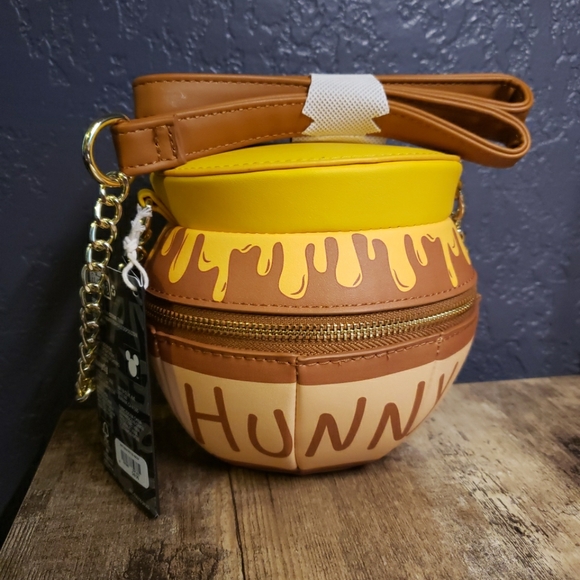 Loungefly Handbags - Loungefly Disney Winnie the Pooh Honey pot Huney Figural Crossbody Bag NEW